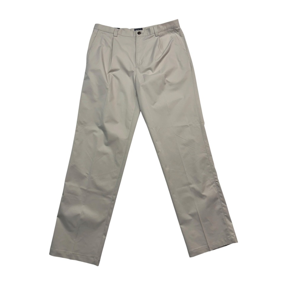 NWT Adidas Golf MCL Woven Pants Mens 36x34 Ecru ClimaLite ProDry Khaki Pleated